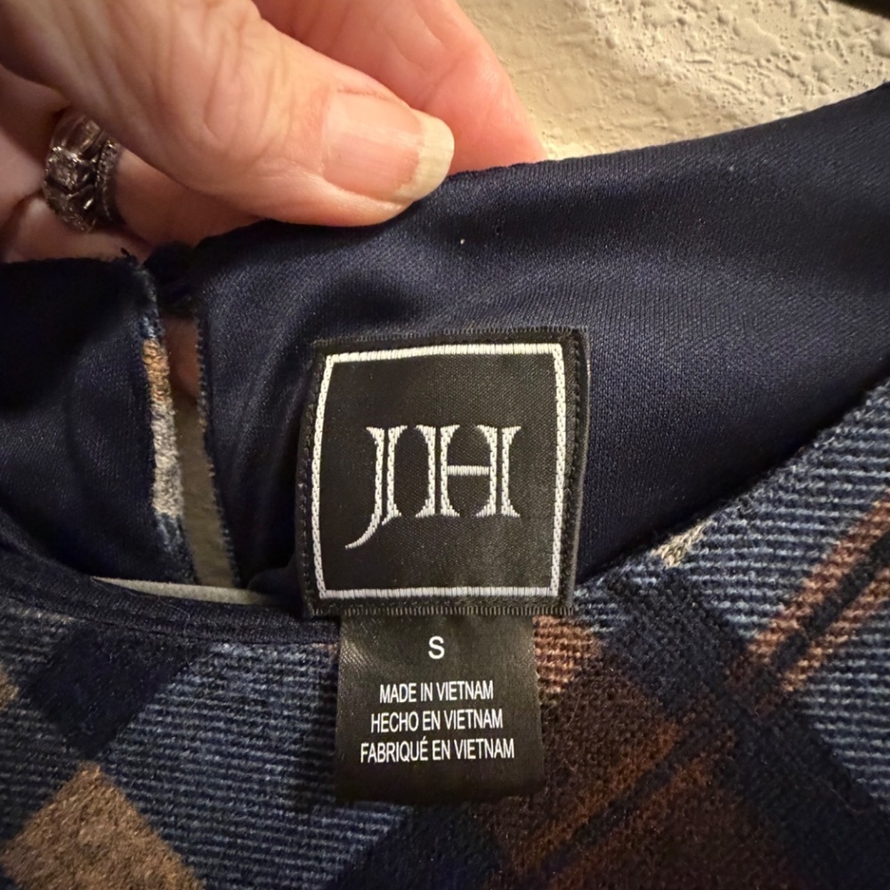 Jessica Howard Plaid Bell-Sleeve A-Line Dress, Small, NWOT - Picture 7 of 8